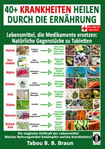 Frontcover 40+ Krankheiten heilen durch die Ernährung