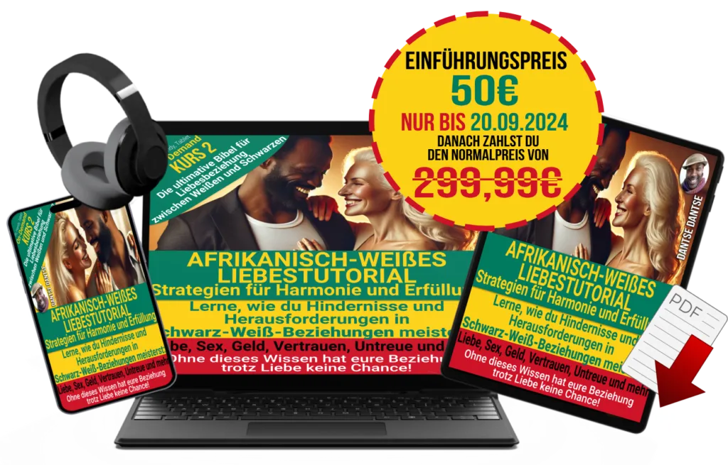 Produktbild Coaching-Kurse Audio und PDF - Afro-europäische Beziehung - Einführungspreis 50€