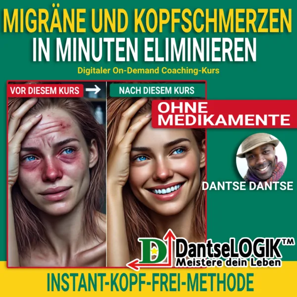 Migräne und Kopfschmerzen eliminieren - Coaching-Kurs - CoverCover